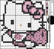 Schema punto croce Hello Kitty 39