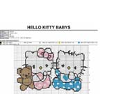 Schema punto croce Hello Kitty 55