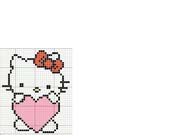 Schema punto croce Hello Kitty 59