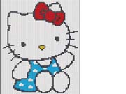 Schema punto croce Hello Kitty 72