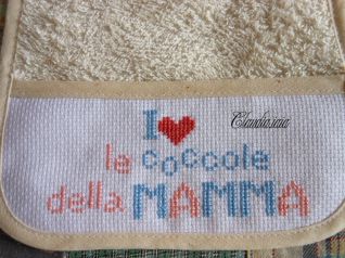 Bavaglino Io amo le coccole della mamma_2