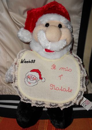 Bavaglino con Babbo Natale - Il mio 1° Natale