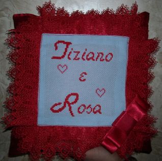 Cuscino Tiziano e Rosa