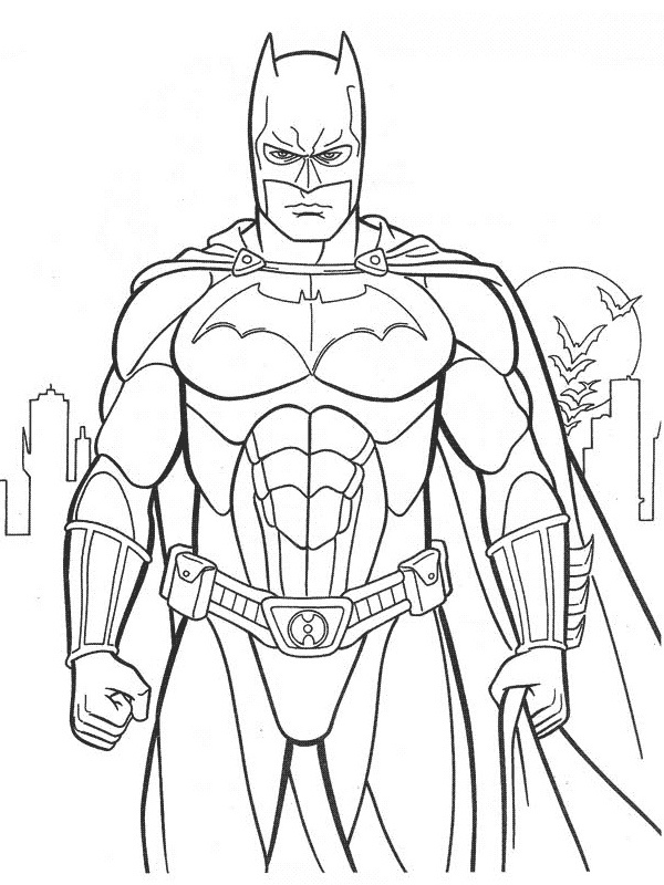 Batman Coloring Page  Disegni da colorare, Pagine di libro da colorare,  Batman