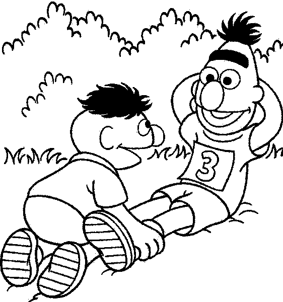 Disegno 10 Bert and ernie