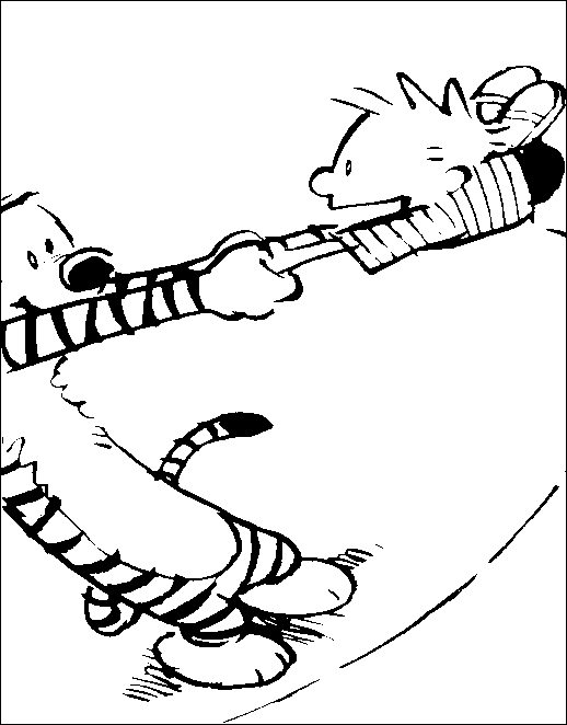 Disegno 4 Calvin and hobbes