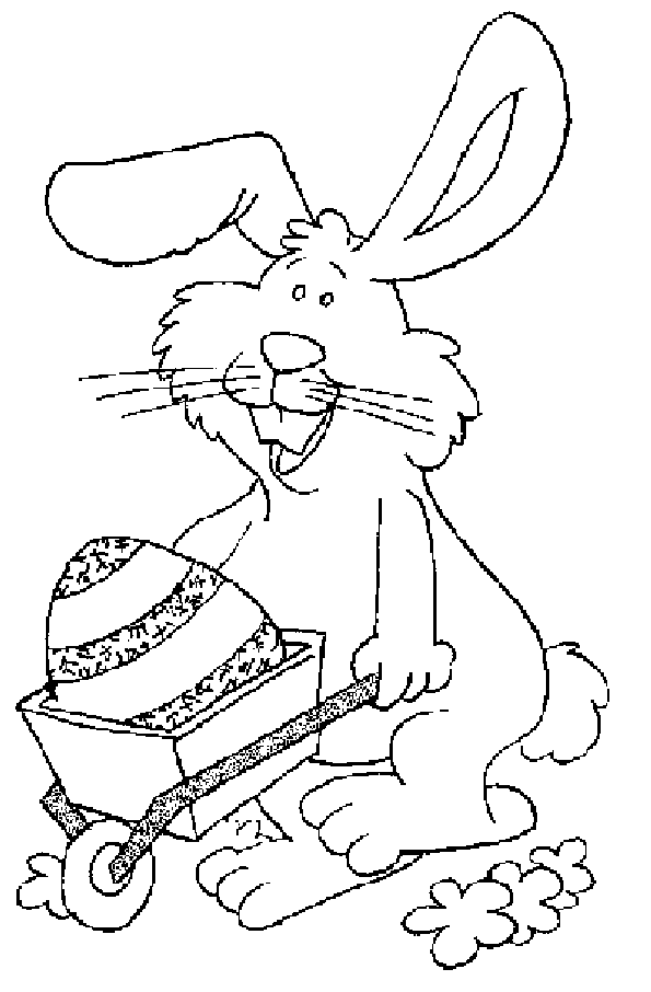 Disegno 51 Conigli pasqua