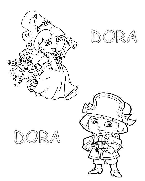 Disegno 4 Dora la esploratrice