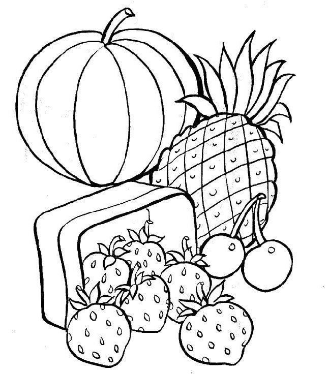 Disegno 6 Frutta e verdura