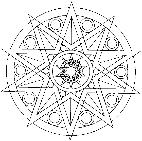 Disegno 8 Mandala