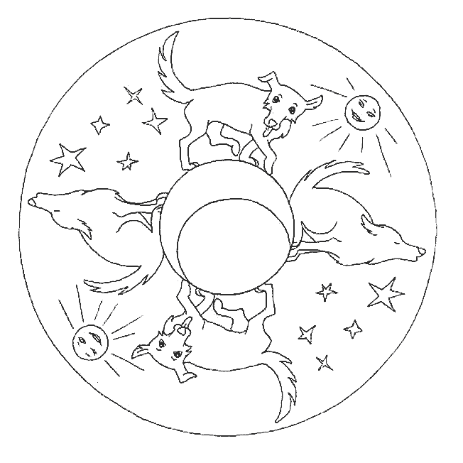 Disegno 18 Mandala animali