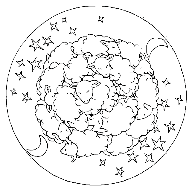 Disegno 20 Mandala animali