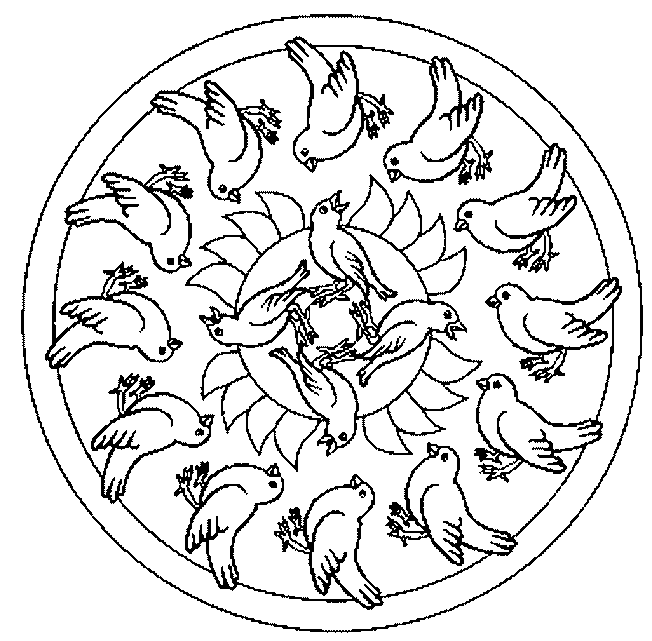 Disegno 21 Mandala animali