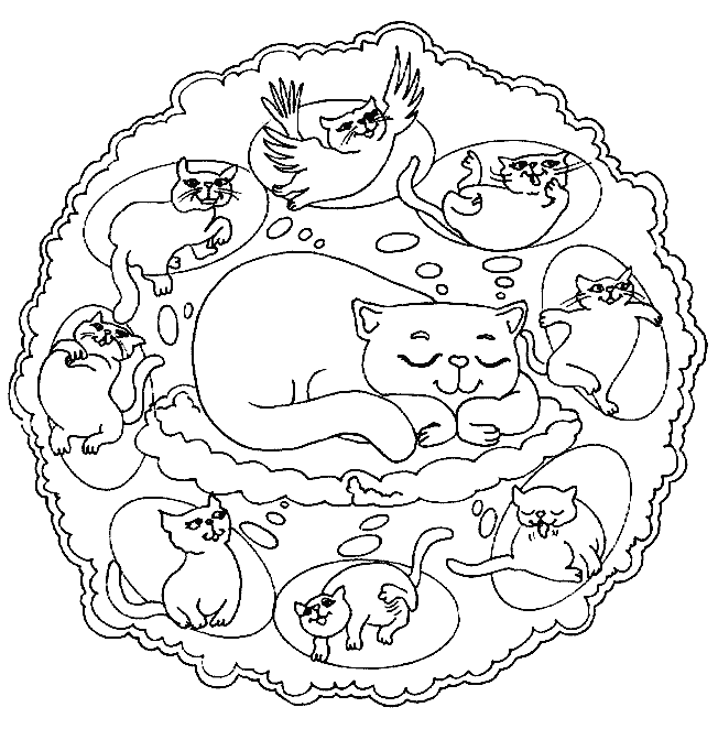 Disegno 23 Mandala animali