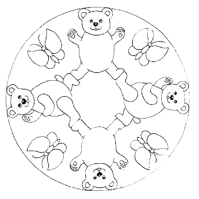 Disegno 24 Mandala animali