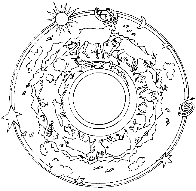 Disegno 43 Mandala animali