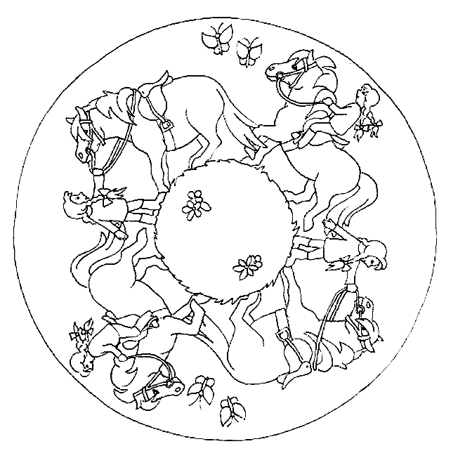 Disegno 45 Mandala animali