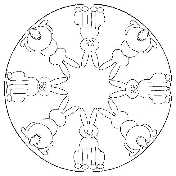 Disegno 49 Mandala animali