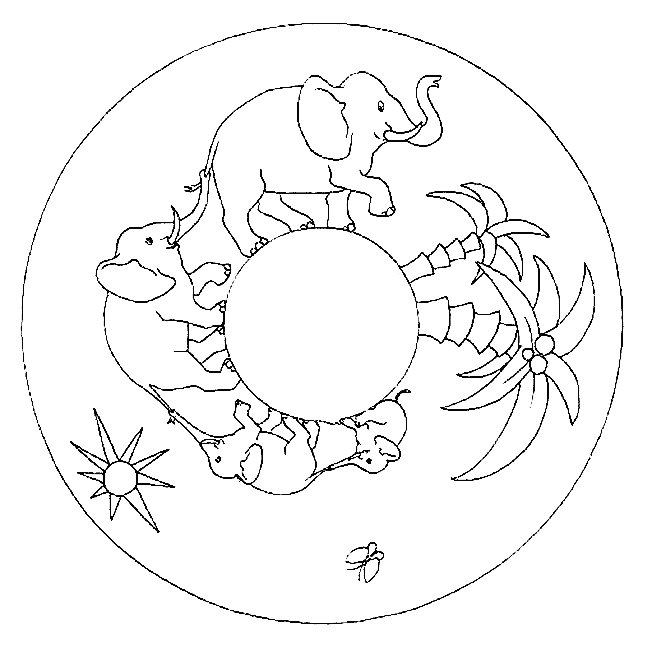 Disegno 8 Mandala animali