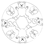 Disegno 24 Mandala animali