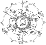 Disegno 38 Mandala animali