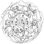 Disegno 51 Mandala animali