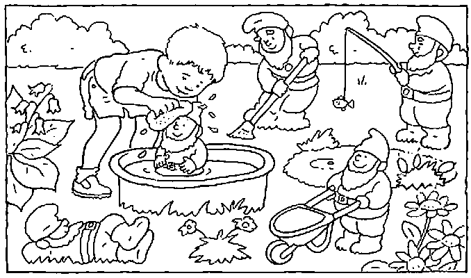 Disegno 24 Nani da giardino