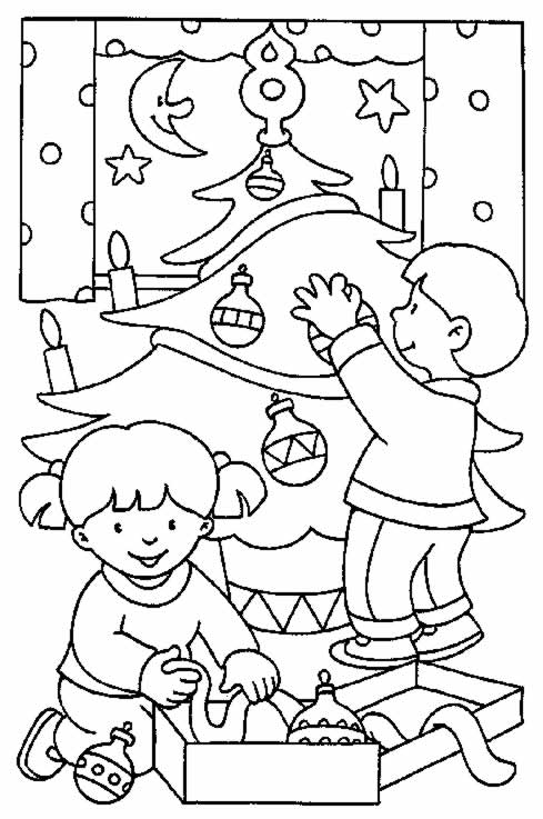 Disegno 11 Natale alberi