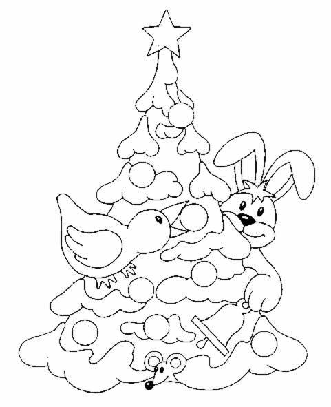 Disegno 15 Natale alberi