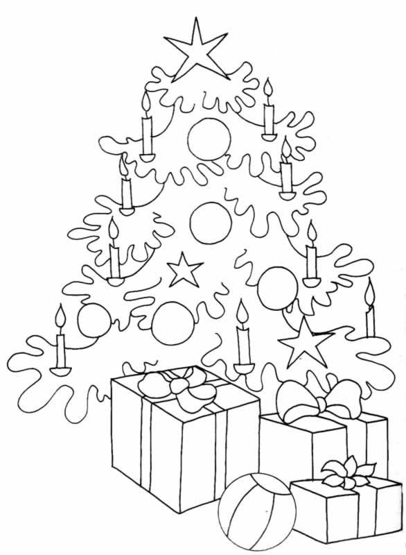 Disegno 21 Natale alberi