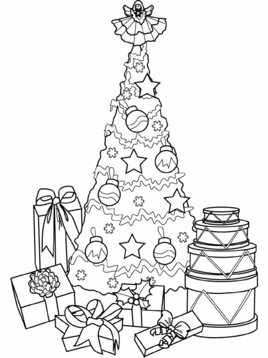 Disegno 22 Natale alberi