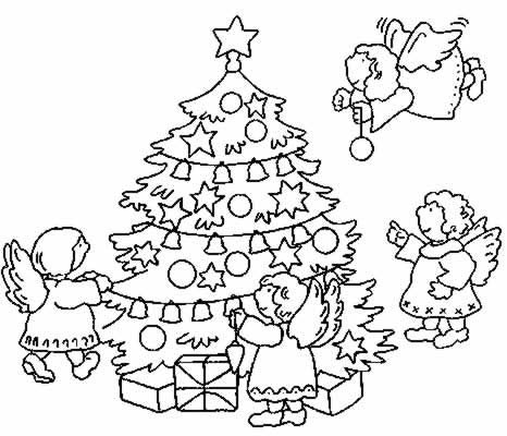 Disegno 23 Natale alberi