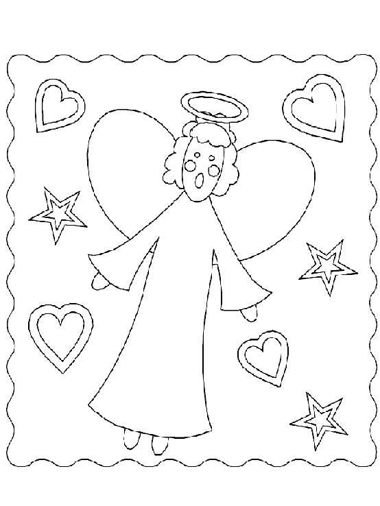 Disegno 32 Natale angeli