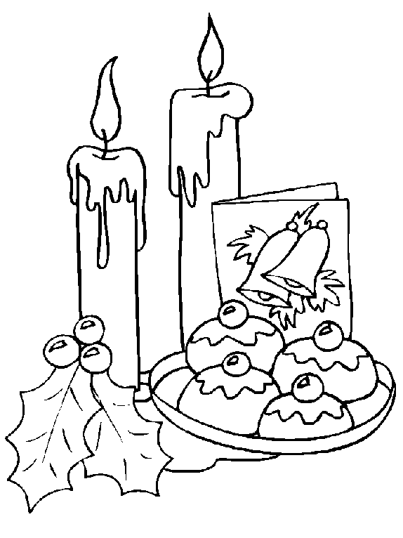 Disegno 22 Natale candele