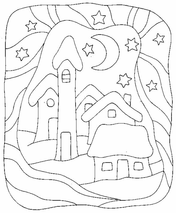 Disegno 20 Natale neve