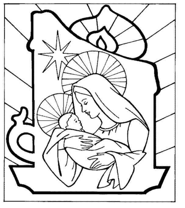 Disegno 21 Natale presepe