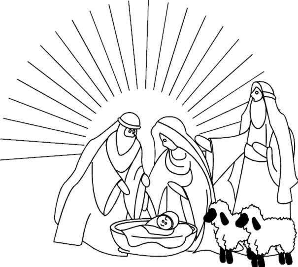 Disegno 31 Natale presepe