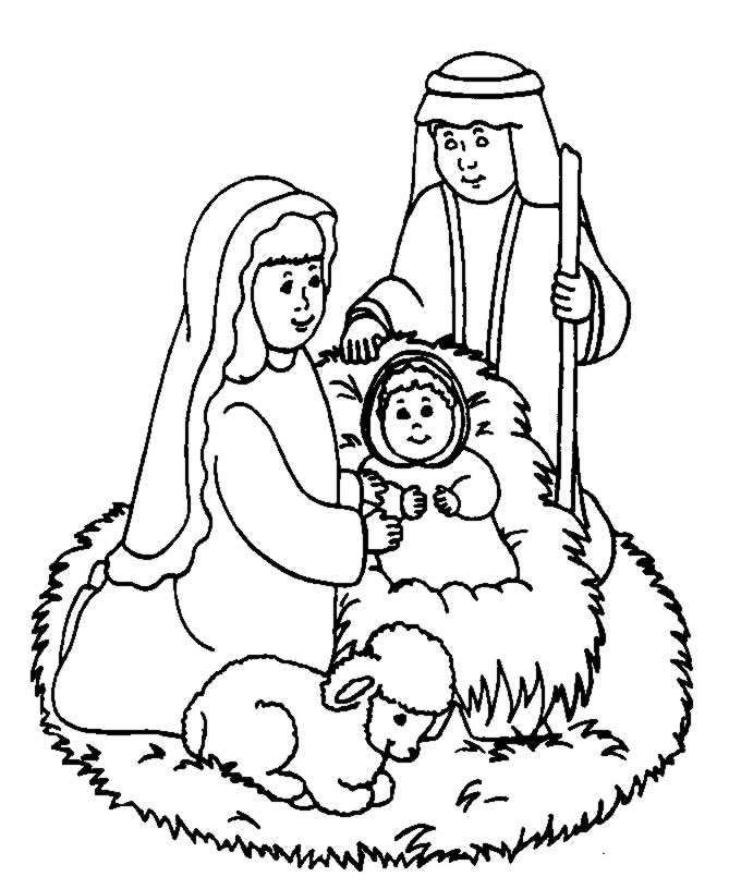 Disegno 38 Natale presepe