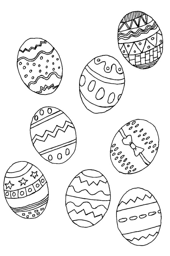 Disegno 34 Pasqua uova