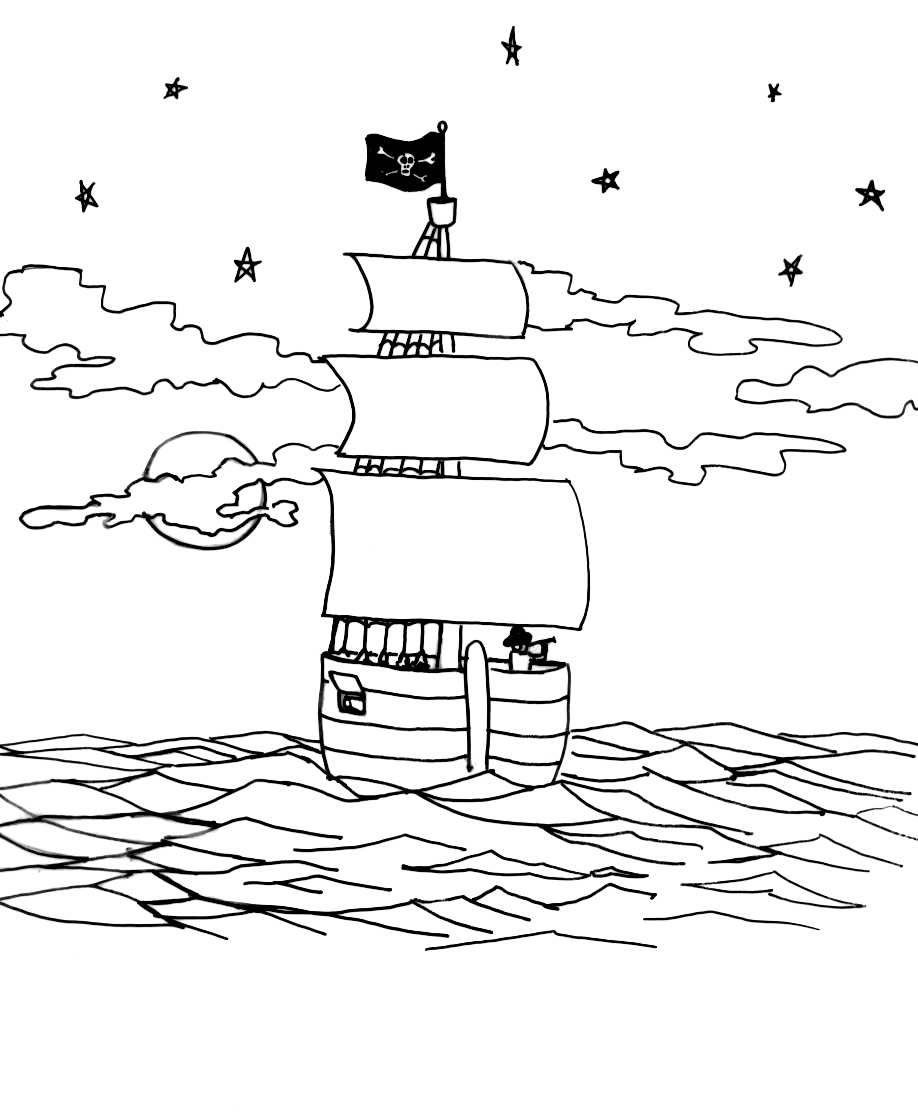 Disegno 10 Pirati