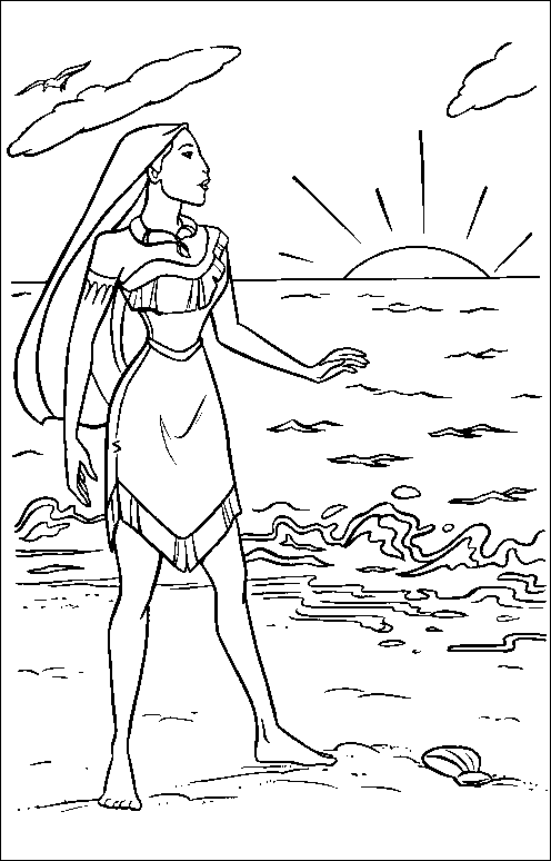 Disegno 8 Pocahontas