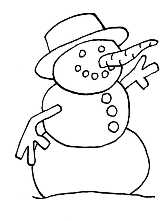 Disegno 40 Pupazzi di neve