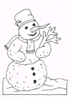 Disegno 20 Pupazzi di neve