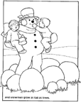 Disegno 29 Pupazzi di neve