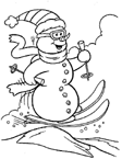 Disegno 47 Pupazzi di neve