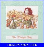 DMC - The Flower Fairies (Cicely Mary Barker) - schemi e link-dmc-k4556-marigold-fairy-jpg