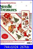 NATALE: I fuoriporta - schemi e link-needle-treasures-christmas-village-bell-pull-jpg