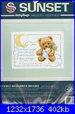 Sampler nascita - schemi e link-dim-13591-cuddly-bear-birth-record-jpg