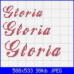 Nome * Gloria* stile cola in corsivo......-gloria-jpg