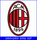 Scudetto Milan-schema-punto-croce-stemma-del-milan-gif